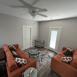 living room at The Verandas apartments in Thomasville, GA